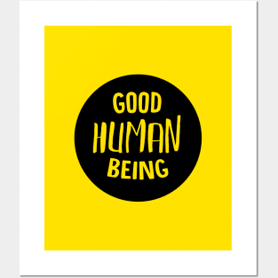 Good Human being stamp Posters and Art